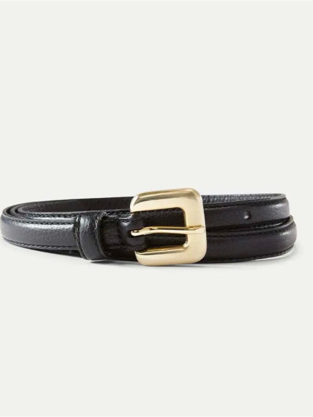 Veronica Beard Gloriana Leather Belt Black & Fold NWT Made in Italy SM or MED